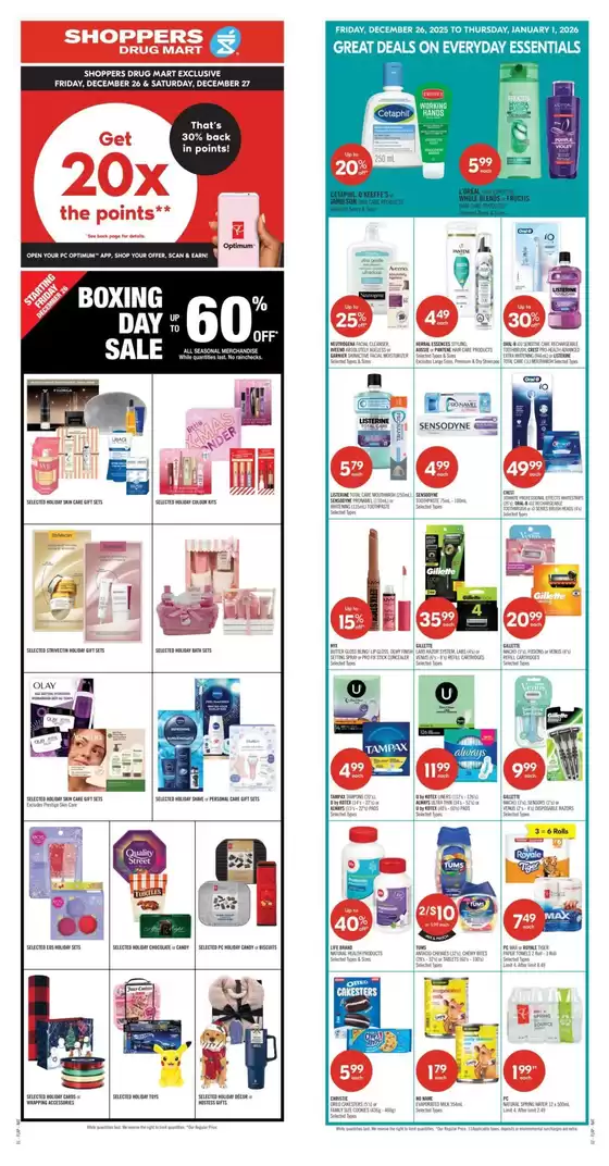Shoppers Drug Mart catalogue in Sainte-Anne-des-Monts | Exclusive deals and bargains | 2025-12-26T00:00:00.000Z - 2026-01-01T00:00:00.000Z