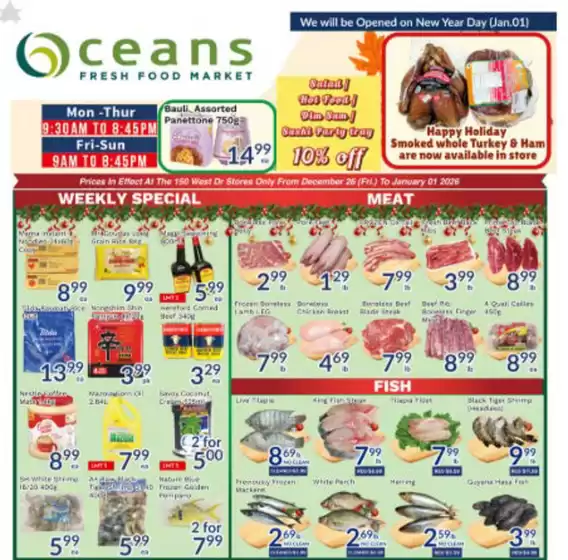 Oceans Fresh Food Market catalogue in Grand Falls | Enjoy Special deals everyday | 2025-12-26T00:00:00.000Z - 2026-01-01T00:00:00.000Z