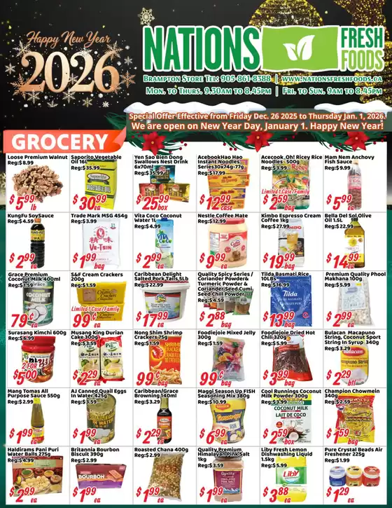 Oceans Fresh Food Market catalogue in Grand Falls | Special offer | 2025-12-26T00:00:00.000Z - 2026-01-01T00:00:00.000Z