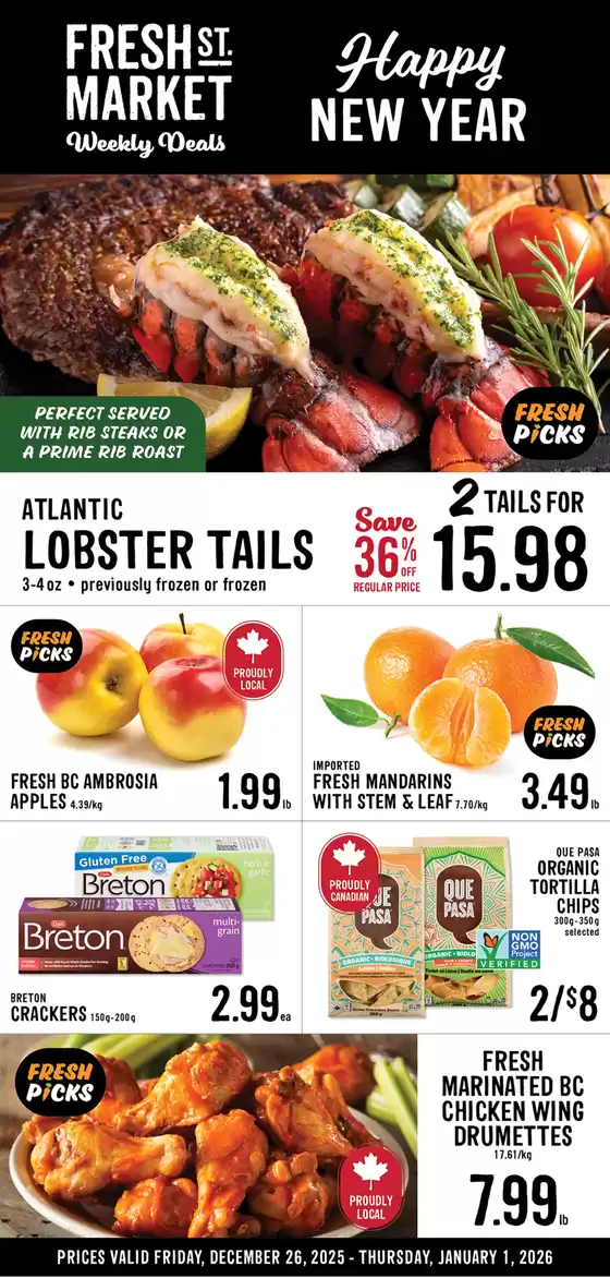 Fresh St Market catalogue | Weekly deals  | 2025-12-26T00:00:00.000Z - 2026-01-01T00:00:00.000Z
