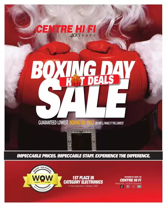 Centre Hi-Fi catalogue in Edmonton | Weekly Flyer | 2025-12-26T00:00:00.000Z - 2026-01-01T00:00:00.000Z