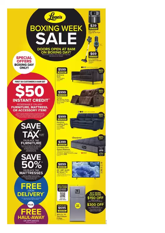 Leon's catalogue in Vaughan | Corporate Stores | 2025-12-25T00:00:00.000Z - 2026-01-14T00:00:00.000Z