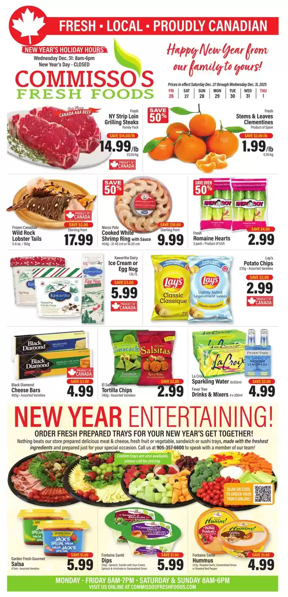 Sobeys catalogue in Milton | Weekly Flyer | 2025-12-26T00:00:00.000Z - 2025-12-31T00:00:00.000Z
