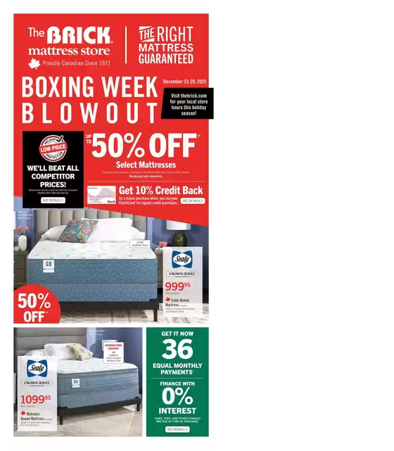 The Brick catalogue | Brick Mattress Store | 2025-12-23T00:00:00.000Z - 2025-12-29T00:00:00.000Z