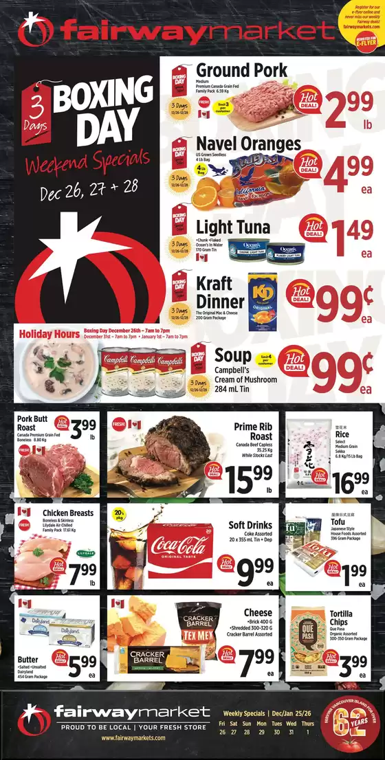 Fairway Market catalogue | Weekend specials | 2025-12-29T00:00:00.000Z - 2026-01-01T00:00:00.000Z