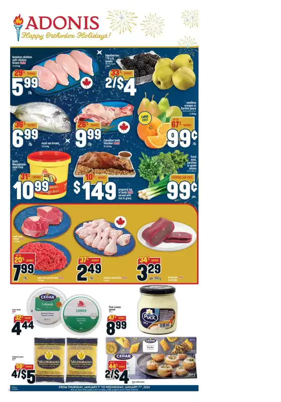 Marché Adonis catalogue | Current special promotions | 2026-01-01T00:00:00.000Z - 2026-01-07T00:00:00.000Z