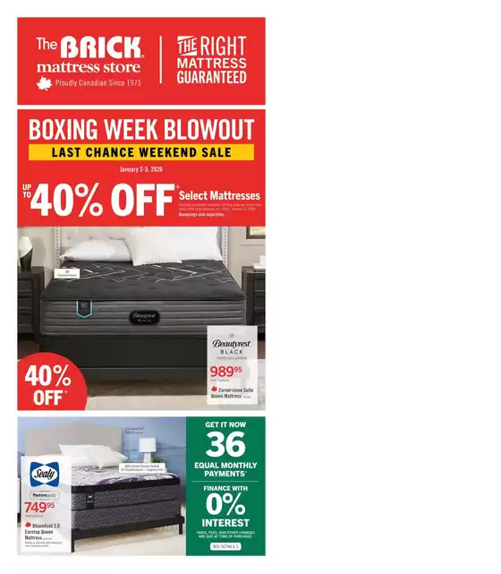 The Brick catalogue in Vernon | Brick Mattress Store | 2025-12-30T00:00:00.000Z - 2026-01-12T00:00:00.000Z
