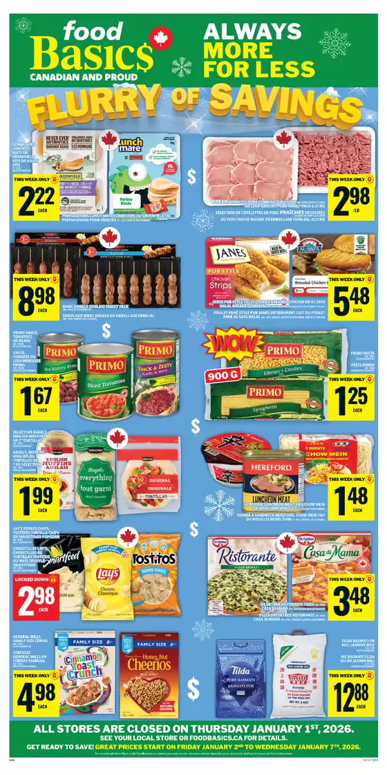 Food Basics catalogue in Alert Bay | Current bargains and offers | 2026-01-01T00:00:00.000Z - 2026-01-07T00:00:00.000Z