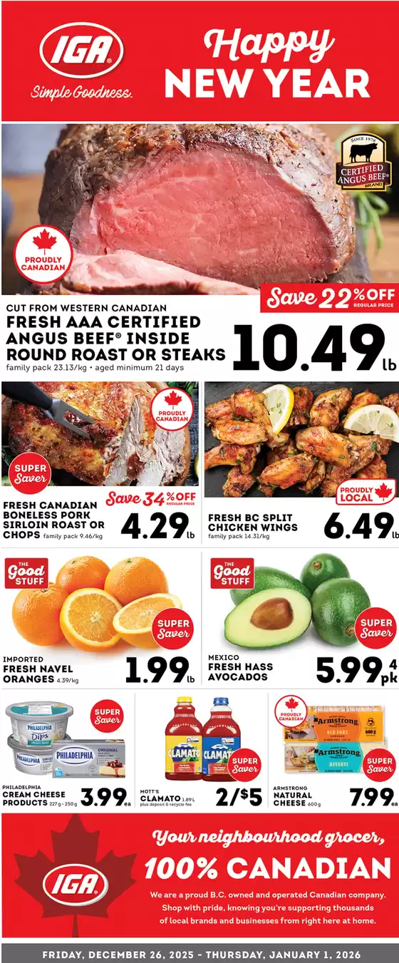 Market Place IGA catalogue in Leduc | Happy New Year | 2025-12-31T00:00:00.000Z - 2026-01-01T00:00:00.000Z