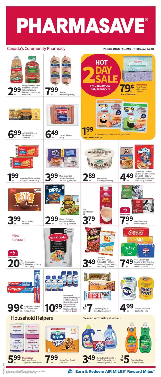 Pharmasave catalogue in Victoriaville | Pharmasave weekly flyer | 2026-01-02T00:00:00.000Z - 2026-01-08T00:00:00.000Z