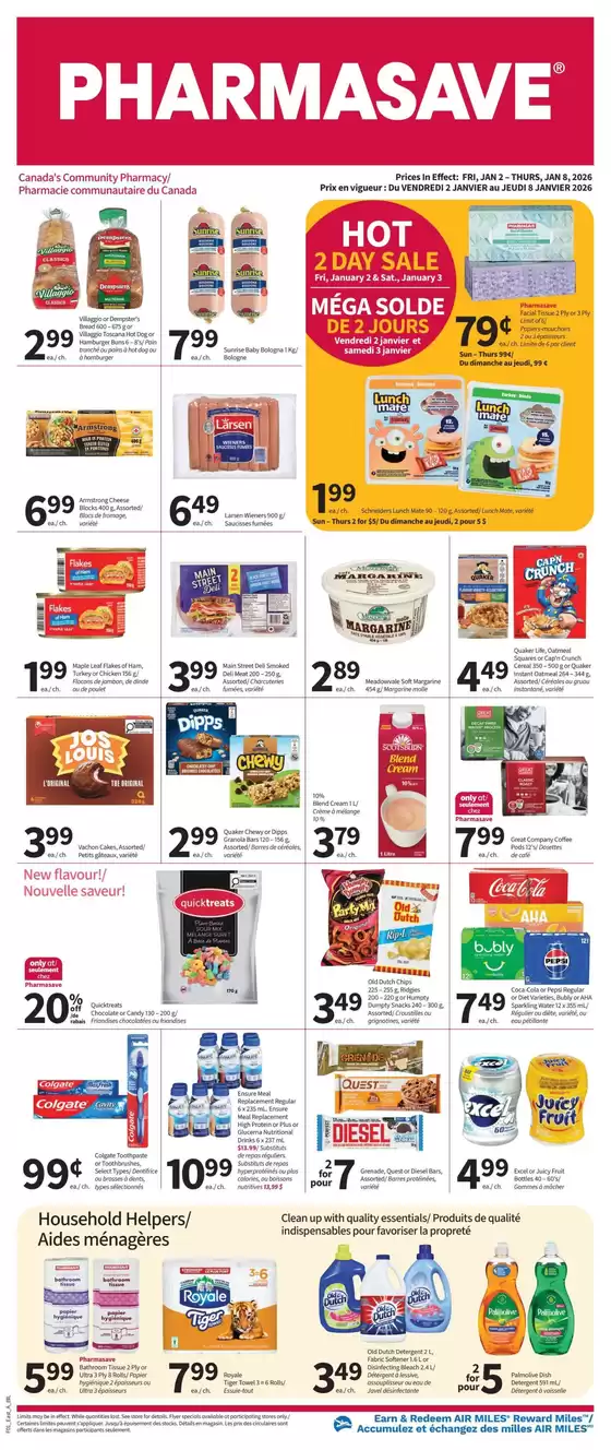 Pharmasave catalogue in Victoriaville | Exclusive bargains | 2026-01-02T00:00:00.000Z - 2026-01-08T00:00:00.000Z