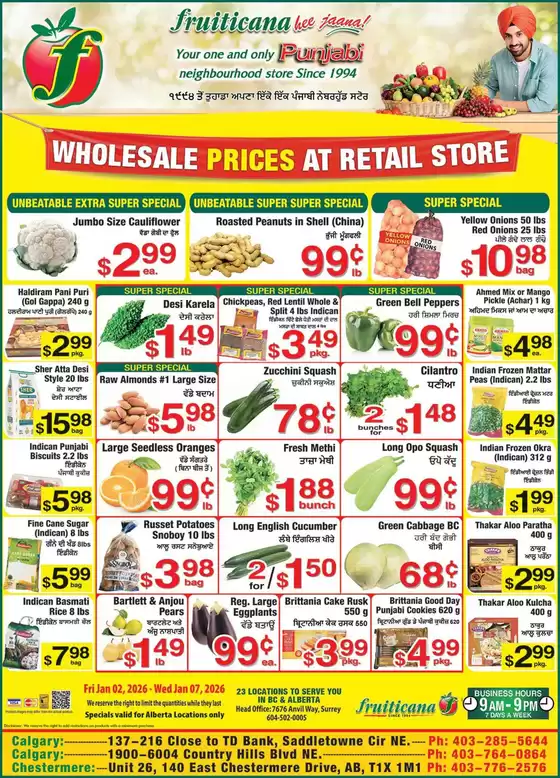 Fruiticana catalogue in Toronto | Discounts and promotions | 2026-01-02T00:00:00.000Z - 2026-01-07T00:00:00.000Z