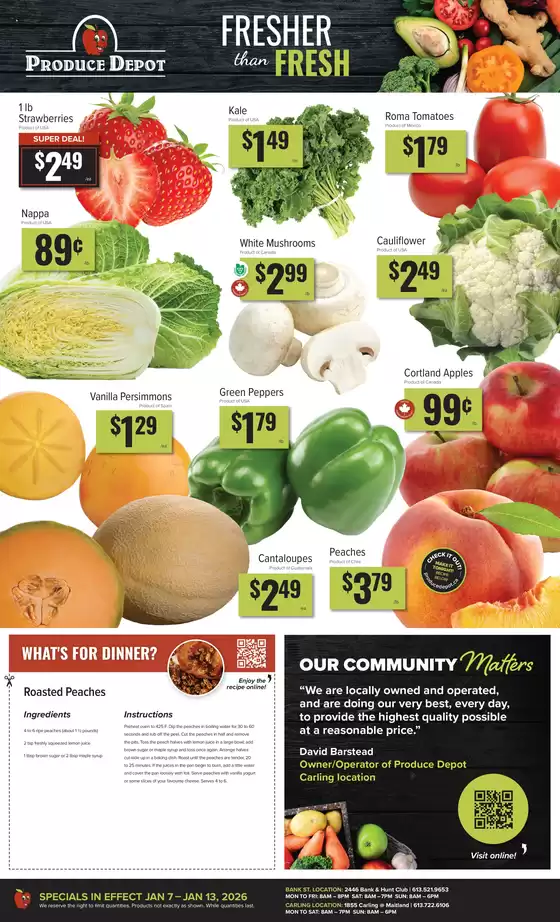 Produce Depot catalogue in Oakville | Weekly Specials | 2026-01-07T00:00:00.000Z - 2026-01-13T00:00:00.000Z