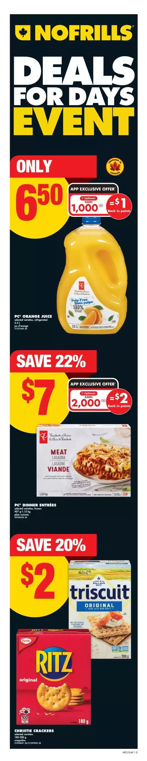 No Frills catalogue in Pont-Landry | Current deals and offers | 2026-01-07T00:00:00.000Z - 2026-01-21T00:00:00.000Z