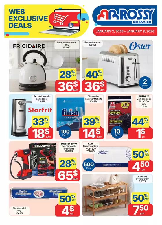 Rossy catalogue in Toronto | Top offers for smart savers | 2026-01-02T00:00:00.000Z - 2026-01-14T00:00:00.000Z
