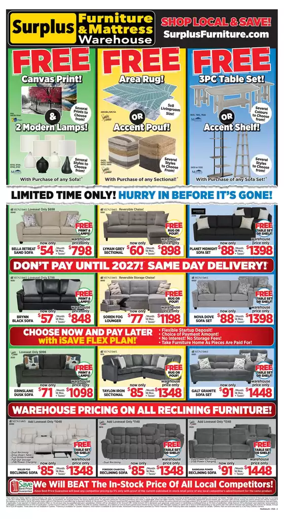 Surplus Furniture catalogue | 25% off | 2026-01-07T00:00:00.000Z - 2026-01-25T00:00:00.000Z