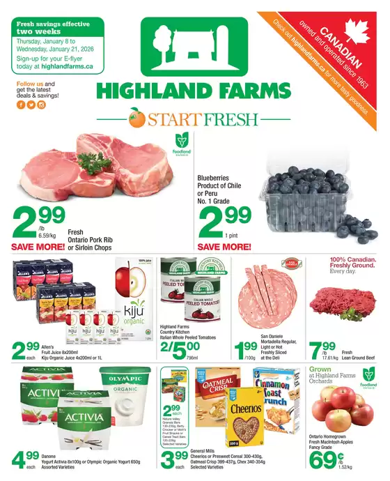 Highland Farms catalogue in Brantford | Highland Farms flyer | 2026-01-08T00:00:00.000Z - 2026-01-21T00:00:00.000Z