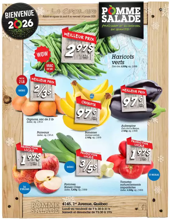 Pomme Salade catalogue in Bradford West Gwillimbury | Special offers for you | 2026-01-08T00:00:00.000Z - 2026-01-14T00:00:00.000Z