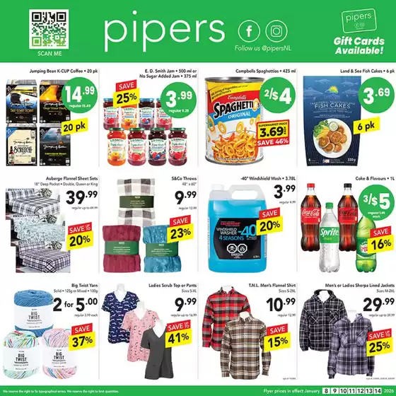 Pipers catalogue in Richmond | Weekly flyer  | 2026-01-08T00:00:00.000Z - 2026-01-14T00:00:00.000Z