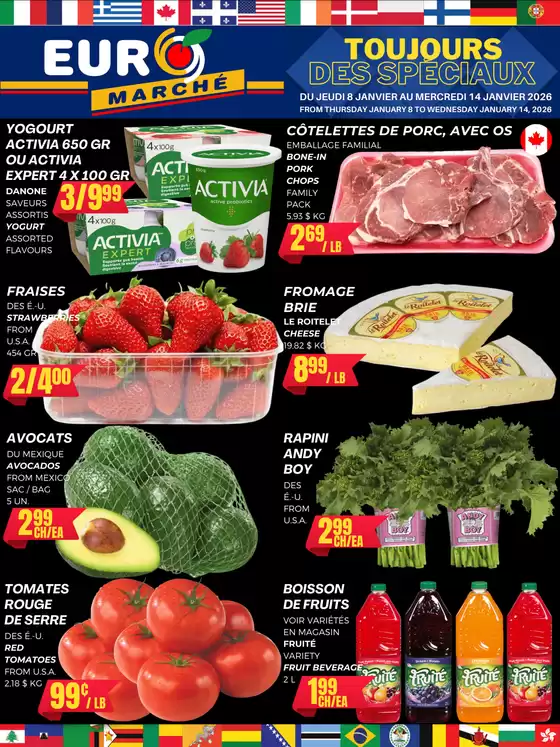 Euromarché catalogue in Richmond | Toujours Des speciaux | 2026-01-08T00:00:00.000Z - 2026-01-14T00:00:00.000Z