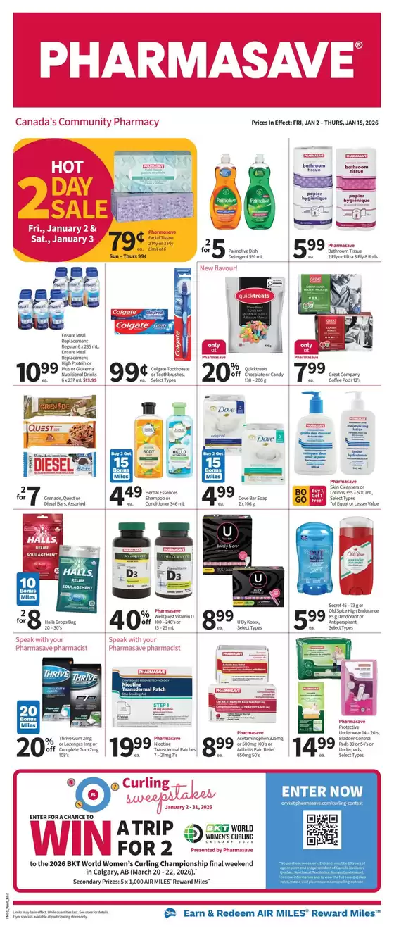 Pharmasave catalogue in Okotoks | Pharmasave weekly flyer | 2026-01-02T00:00:00.000Z - 2026-01-15T00:00:00.000Z