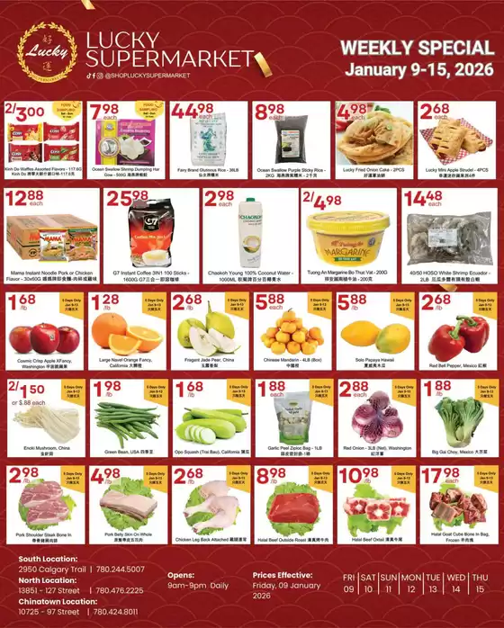 Lucky Supermarket catalogue in Westerose | Weekly specials  | 2026-01-09T00:00:00.000Z - 2026-01-15T00:00:00.000Z