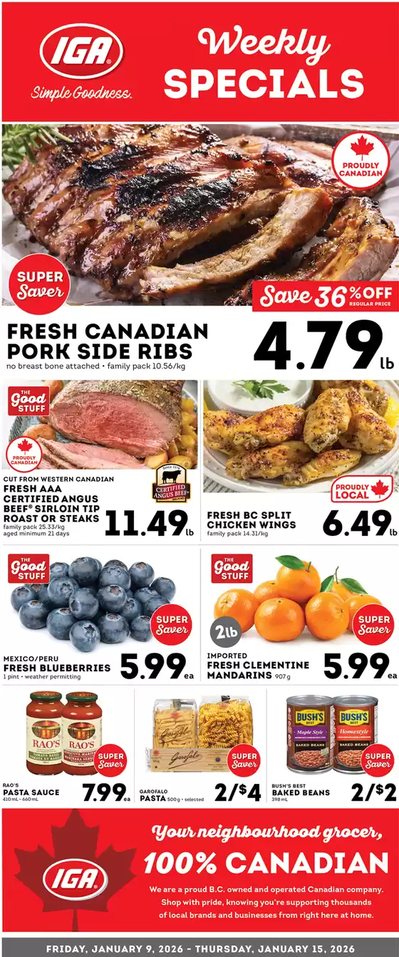 Market Place IGA catalogue in Wawa | Weekly specials  | 2026-01-09T00:00:00.000Z - 2026-01-15T00:00:00.000Z