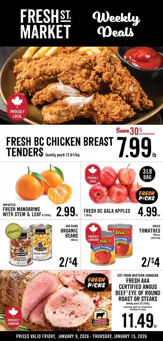 Fresh St Market catalogue in Campbell River | Weekly deals  | 2026-01-12T00:00:00.000Z - 2026-01-15T00:00:00.000Z