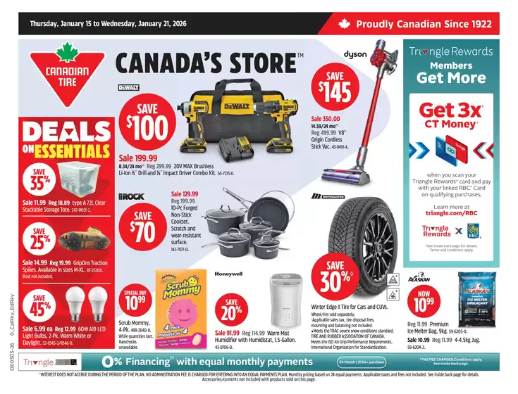 Canadian Tire catalogue in Sudbury | Current bargains and offers | 2026-01-15T00:00:00.000Z - 2026-01-21T00:00:00.000Z