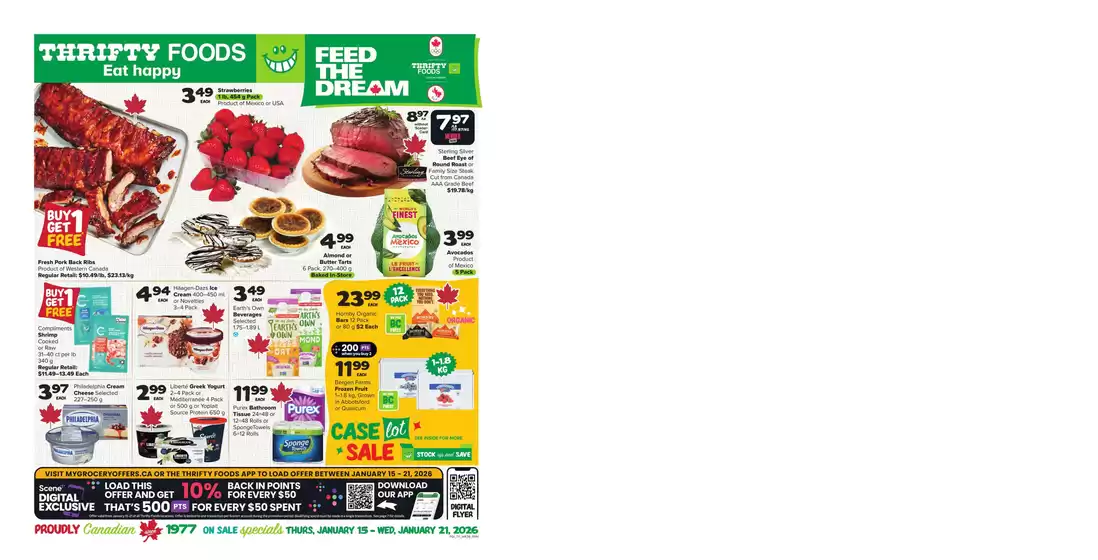 Thrifty Foods catalogue in Kanata | Our best offers for you | 2026-01-15T00:00:00.000Z - 2026-01-21T00:00:00.000Z