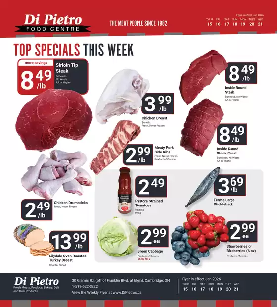 Di Pietro catalogue in Belleville | Top specials this week  | 2026-01-15T00:00:00.000Z - 2026-01-21T00:00:00.000Z