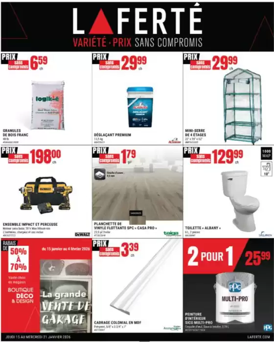 Laferté catalogue in Fredericton | Circulaire Laferté | 2026-01-19T00:00:00.000Z - 2026-01-21T00:00:00.000Z