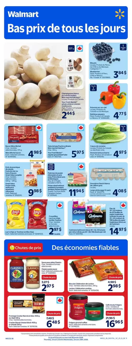 Walmart catalogue in Lashburn | Top deals for all customers | 2026-01-22T00:00:00.000Z - 2026-01-28T00:00:00.000Z