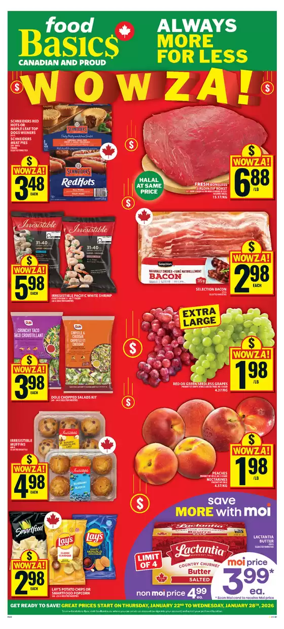 Food Basics catalogue in Lashburn | Discover attractive offers | 2026-01-22T00:00:00.000Z - 2026-01-28T00:00:00.000Z