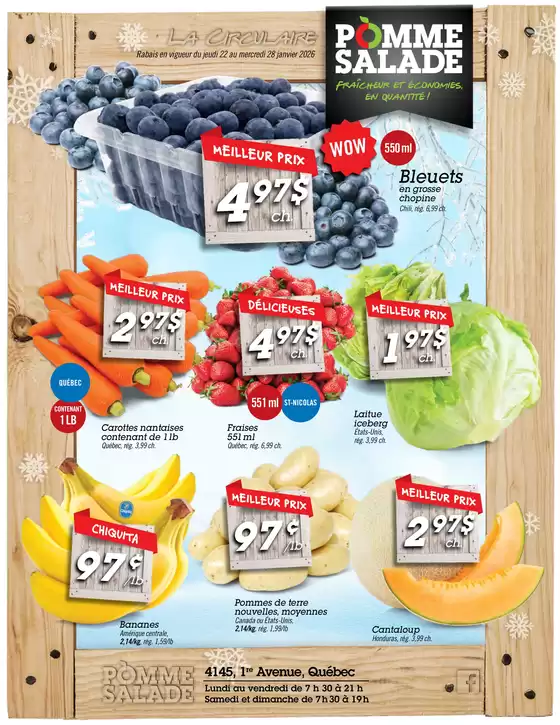 Pomme Salade catalogue in North York | Top deals and discounts | 2026-01-22T00:00:00.000Z - 2026-01-28T00:00:00.000Z