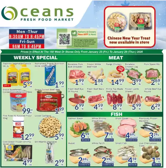 Oceans Fresh Food Market catalogue in Barrie | Enjoy Special deals everyday | 2026-01-23T00:00:00.000Z - 2026-01-29T00:00:00.000Z