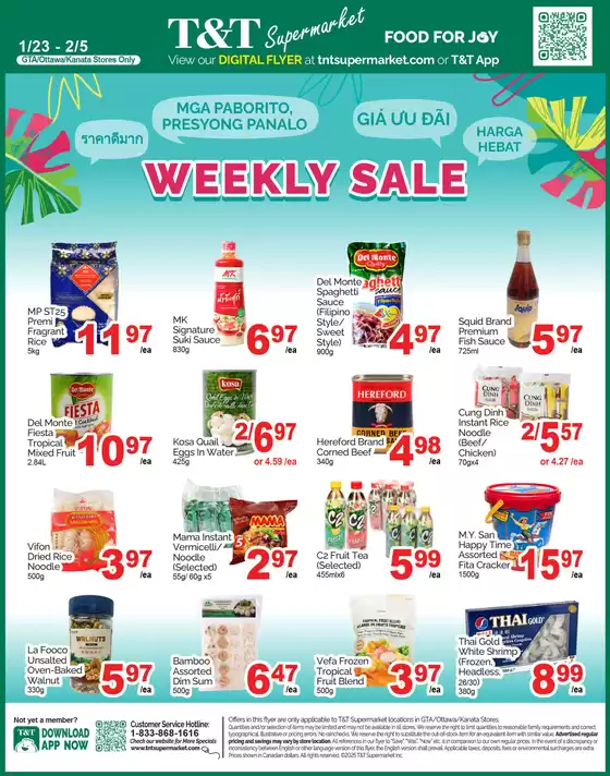 T&T Supermarket catalogue in Moncton | Wide range of offers | 2026-01-23T00:00:00.000Z - 2026-02-05T00:00:00.000Z
