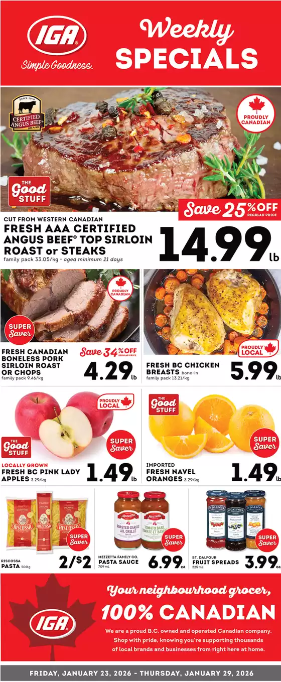 Market Place IGA catalogue in Moncton | Weekly specials  | 2026-01-23T00:00:00.000Z - 2026-01-28T00:00:00.000Z