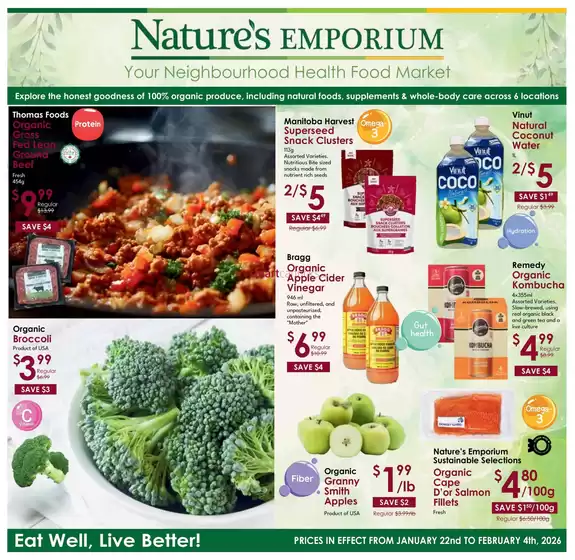 Nature's Emporium catalogue in Kitchener | Nature's Emporium Bi-Weekly Flyer | 2026-01-23T00:00:00.000Z - 2026-02-04T00:00:00.000Z