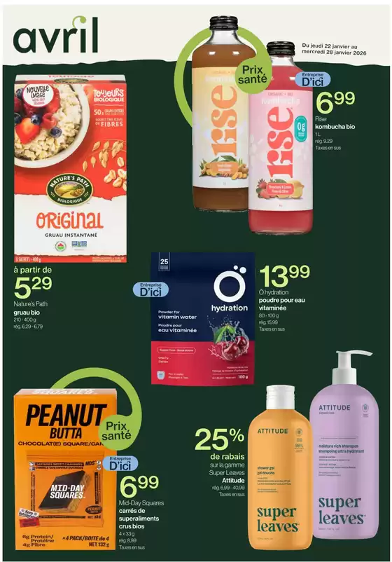 Avril catalogue in Kitchener | Circulaire | 2026-01-23T00:00:00.000Z - 2026-01-28T00:00:00.000Z