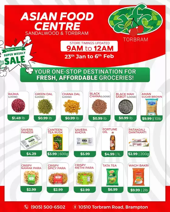 Asian Food Centre catalogue in Mississauga | Your one-stop destination for fresh, affordable groceries! | 2026-01-26T00:00:00.000Z - 2026-02-06T00:00:00.000Z