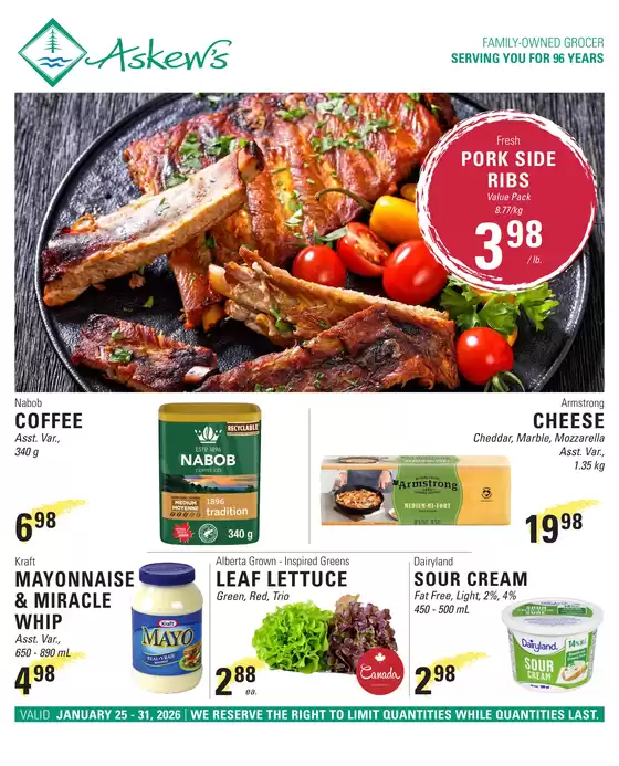 Askews Foods catalogue in Mississauga | Weekly flyer  | 2026-01-26T00:00:00.000Z - 2026-01-31T00:00:00.000Z