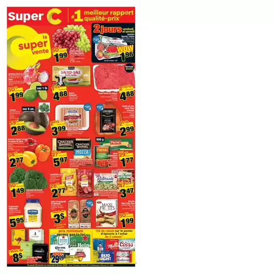 Super C catalogue in Saint-Jérôme | Great discounts on selected products | 2026-01-29T00:00:00.000Z - 2026-02-04T00:00:00.000Z