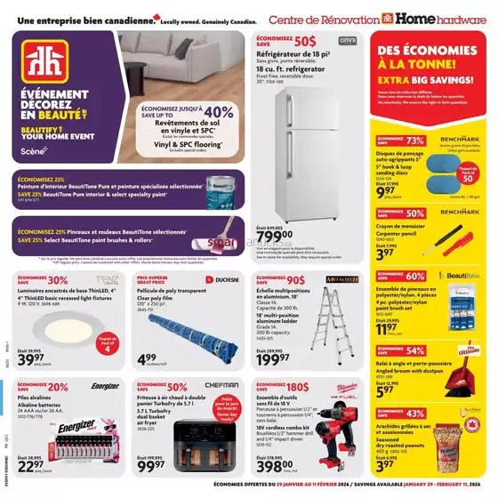Home Hardware catalogue in Manitowaning ON | Exclusive bargains | 2026-01-29T00:00:00.000Z - 2026-02-11T00:00:00.000Z