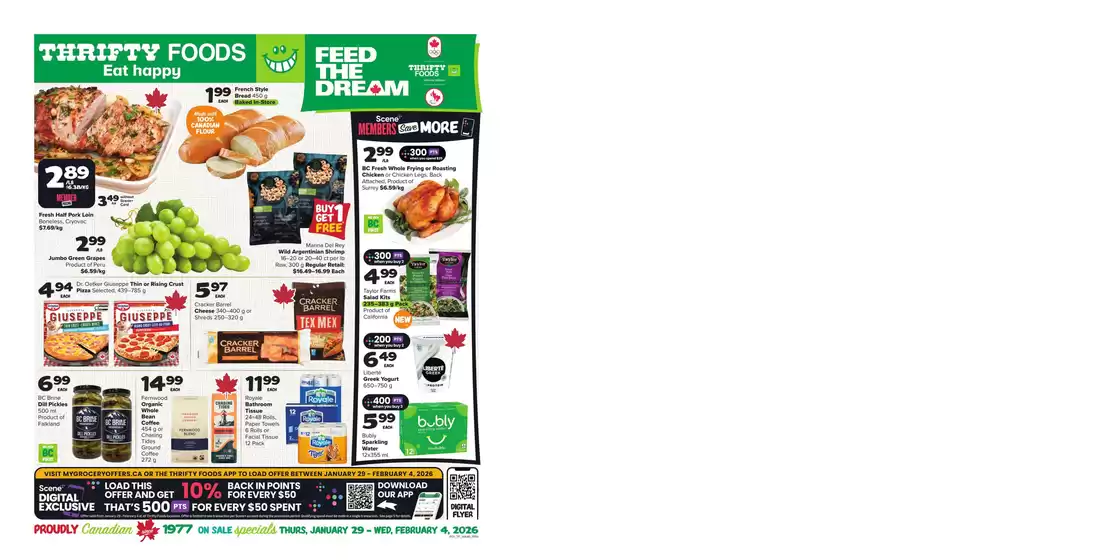 Thrifty Foods catalogue in North York | Exclusive deals for our customers | 2026-01-29T00:00:00.000Z - 2026-02-04T00:00:00.000Z