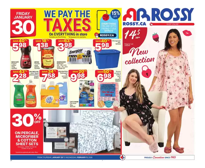 Rossy catalogue in Carignan | Weekly Ad | 2026-01-29T00:00:00.000Z - 2026-02-11T00:00:00.000Z