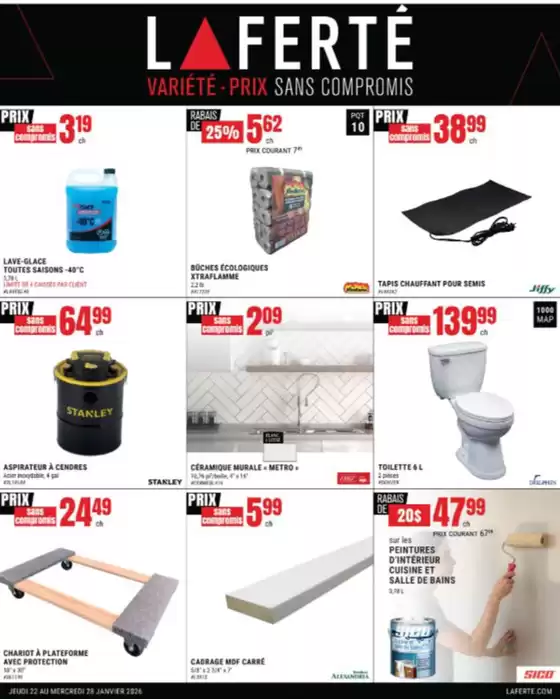 Laferté catalogue in Cap-Santé | Variété prix sans compromis | 2026-01-28T00:00:00.000Z - 2026-01-28T00:00:00.000Z