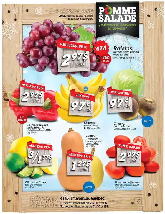Pomme Salade catalogue in Hamilton | Current bargains and offers | 2026-01-29T00:00:00.000Z - 2026-02-04T00:00:00.000Z