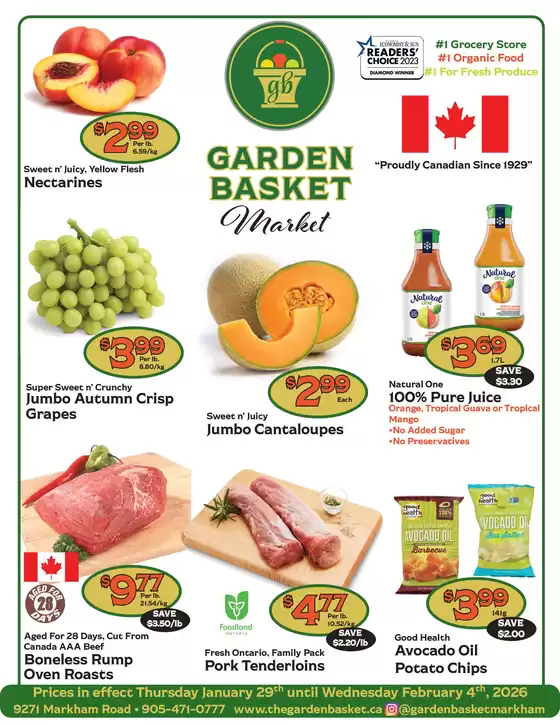The Garden Basket catalogue in Kanata | Weekly flyer  | 2026-01-29T00:00:00.000Z - 2026-02-04T00:00:00.000Z