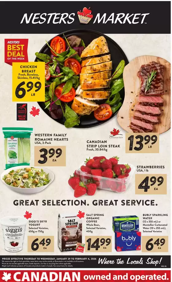 Nesters Market catalogue in Kanata | Weekly flyer  | 2026-01-29T00:00:00.000Z - 2026-02-04T00:00:00.000Z